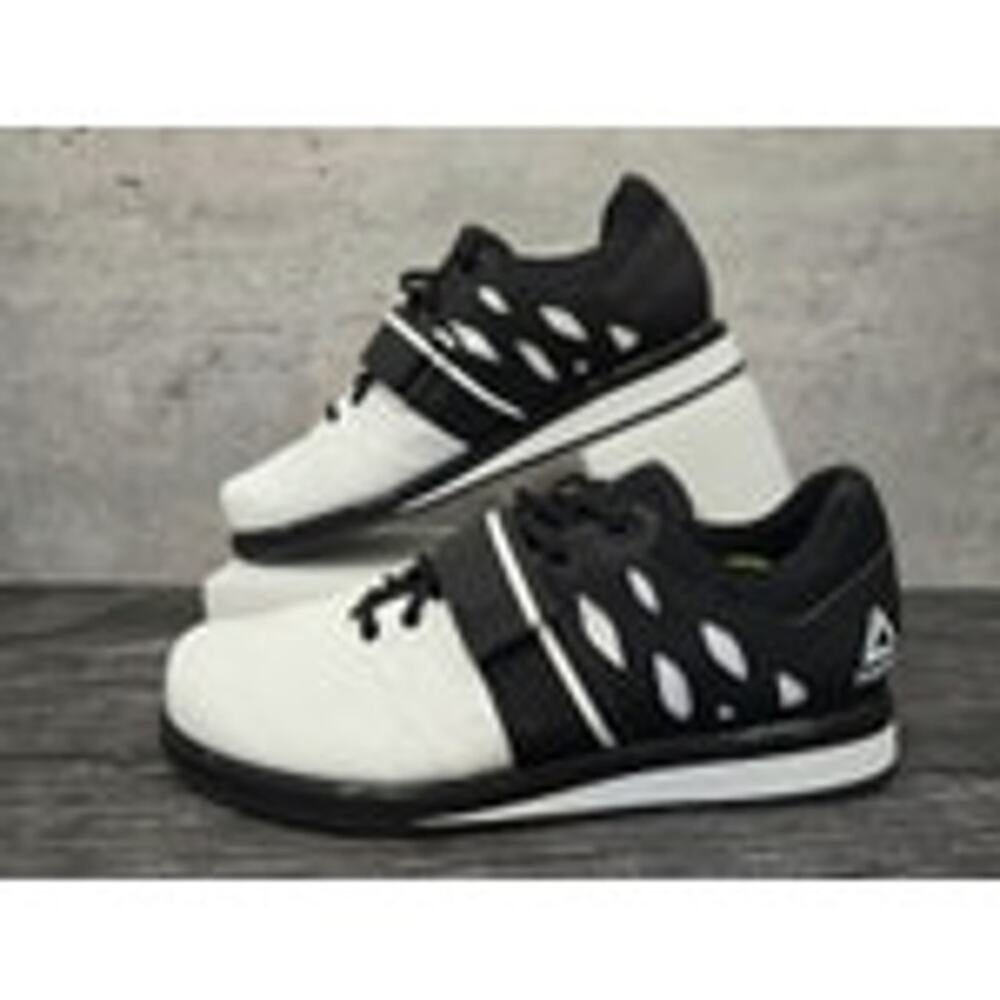 - Reebok Lifter PR Black/White Men's Lifting Shoe SZ 8-1/2!